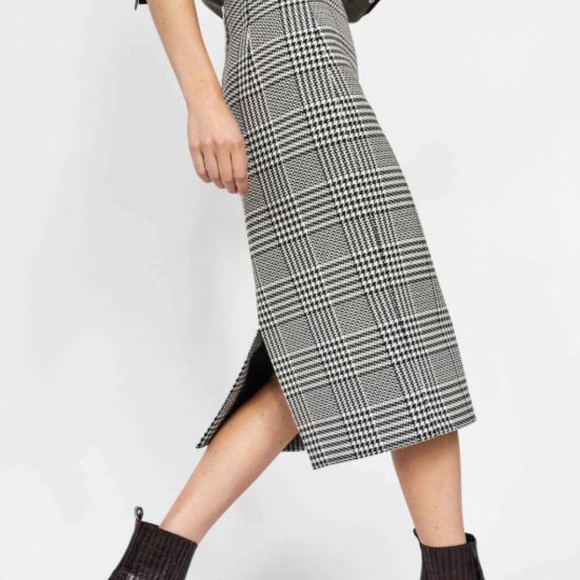 Zara Dresses & Skirts - Plaid High Waist Pencil Skirt | Zara